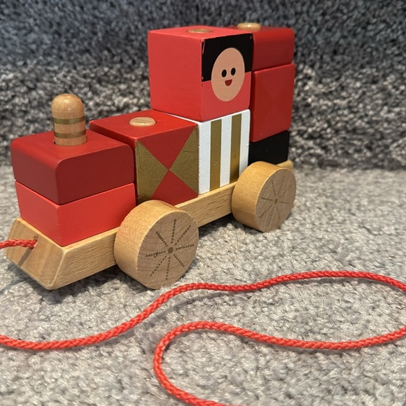 Petite Collage Wooden Train 9-Piece Stacking Puzzle - Picture 3 of 7